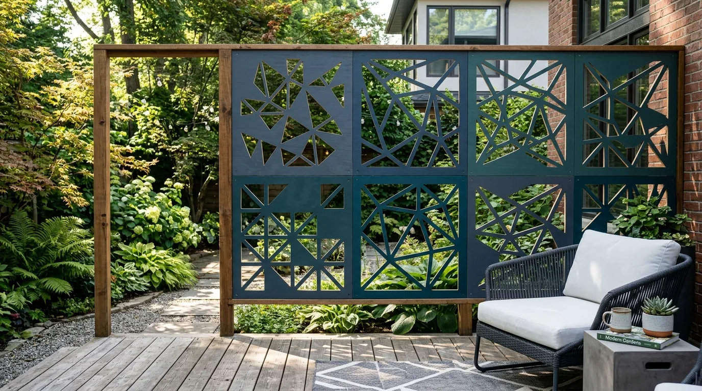 Minimal Fence With Gravel Edge